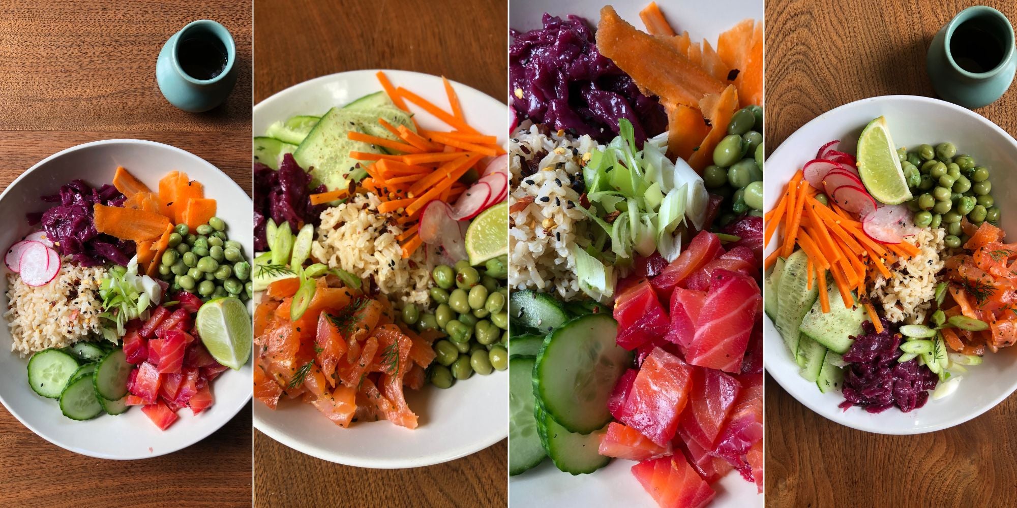 Smoked Salmon Poke Bowls