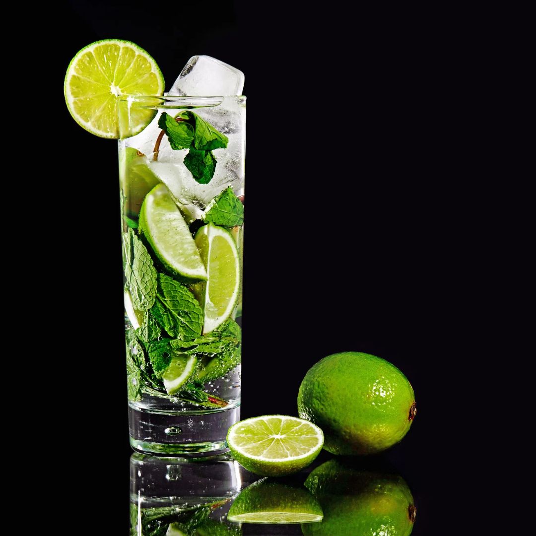 Mojito With Rum, Lime and Mint