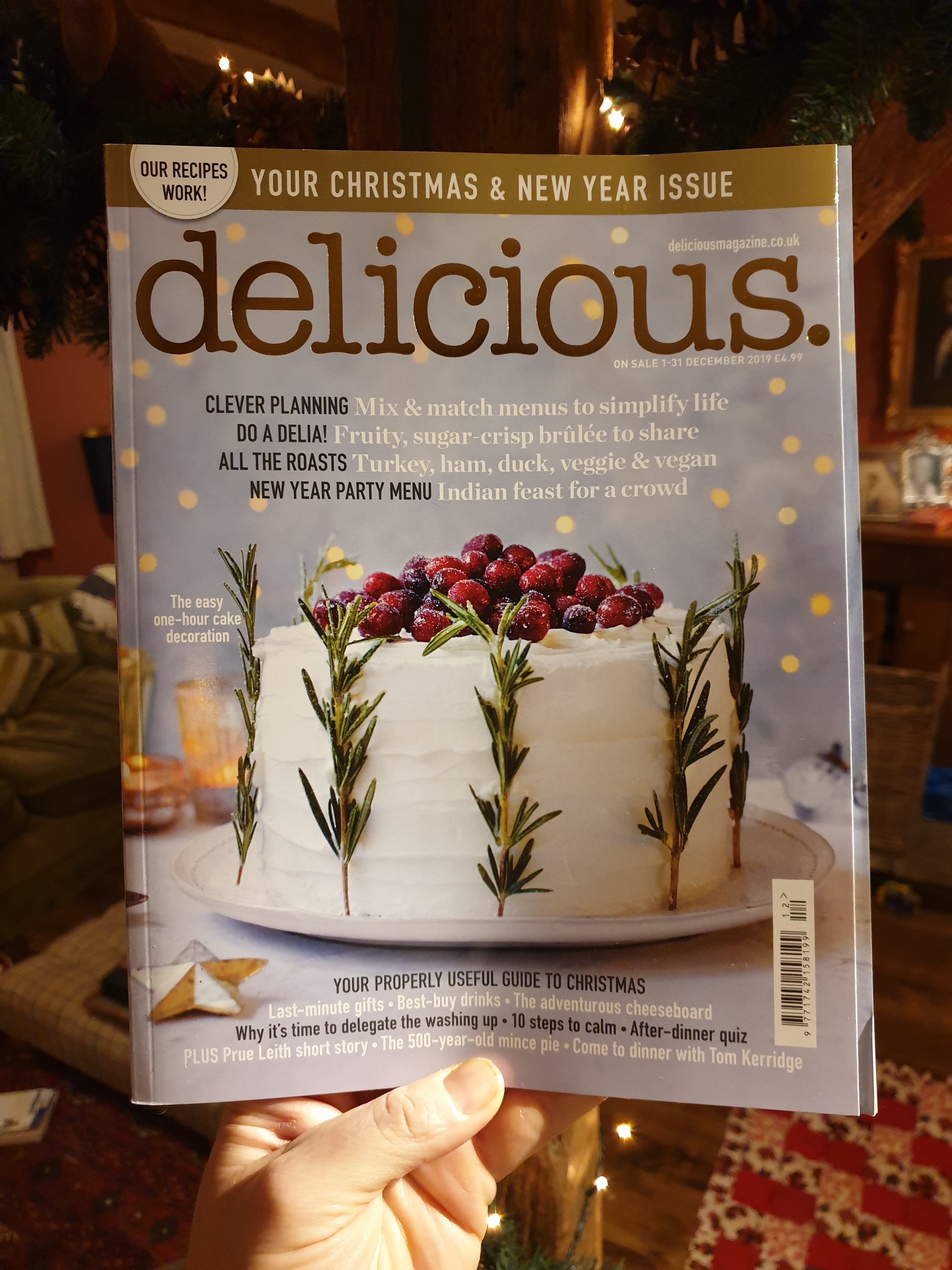 Delicious magazine cover Christmas 2019 winner taste test