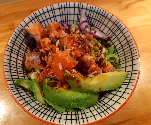 Uncle Sam Roasted Salmon Fillet with Honey & Bourbon