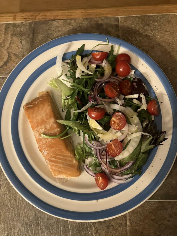 Uncle Sam Roasted Salmon Fillet with Honey & Bourbon